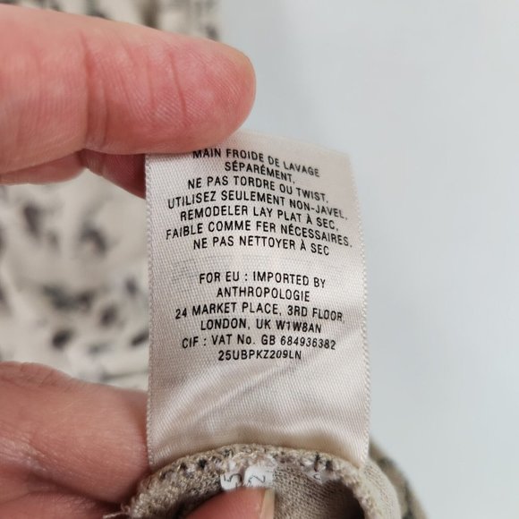 Leifnotes Dress Womens Small Tan Up Away Hot Air Balloon A Line Anthropologie - Picture 12 of 14